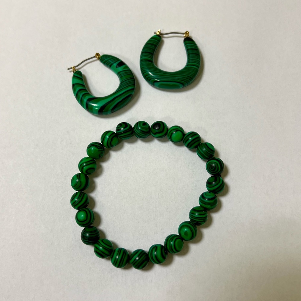 Ann Taylor Chunky Marbelized Earrings